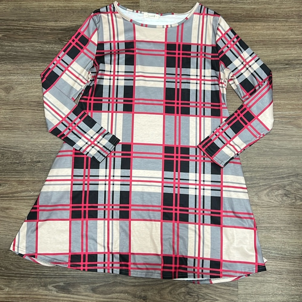 Spadehill plaid dress/ Large